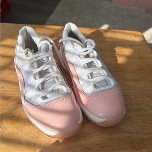 Jordan sneakers for children.Pink and White Sneakers. Size 13.